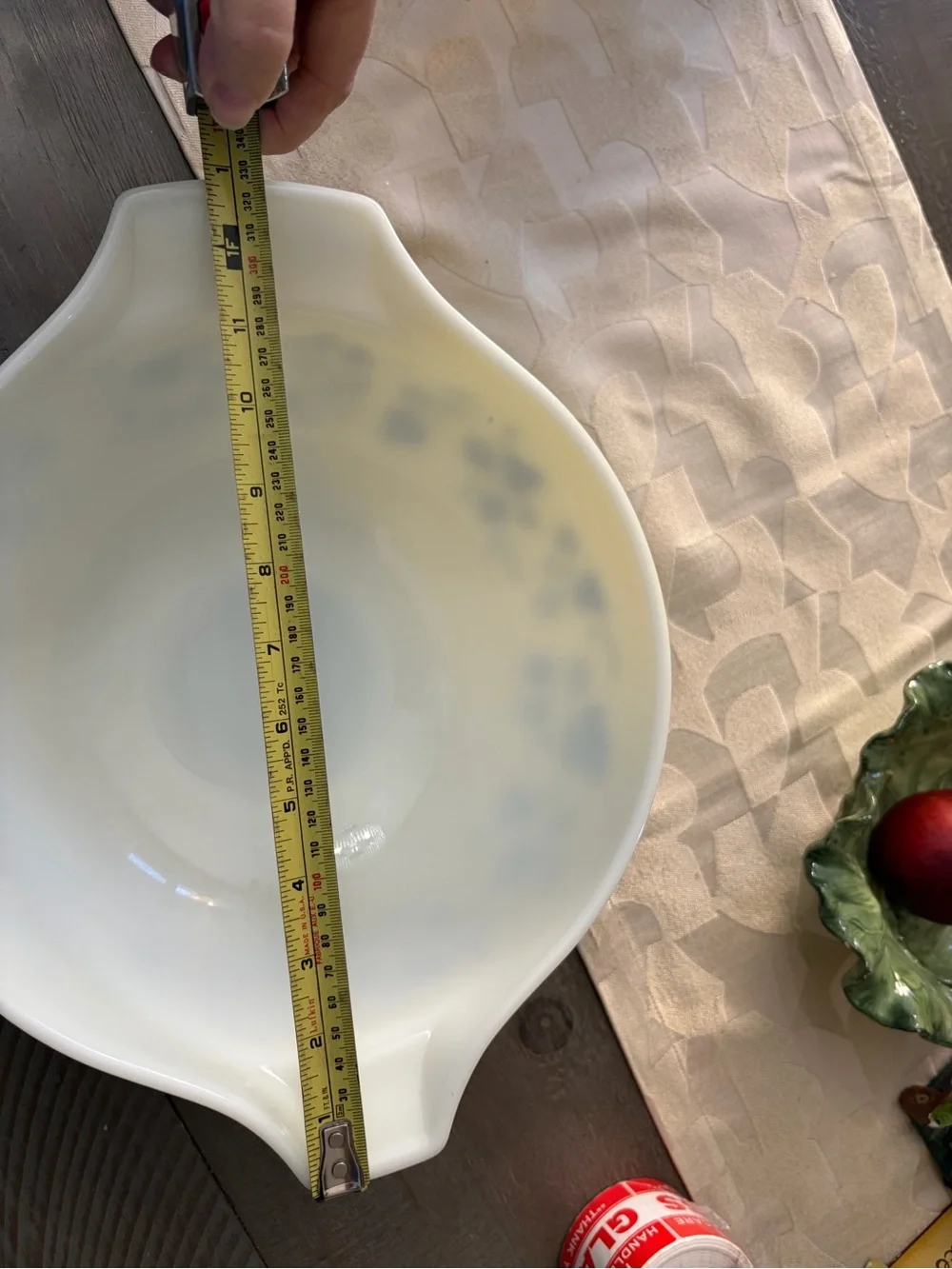 Vintage Pyrex Cinderella mixing  bowl Gooseberry pattern